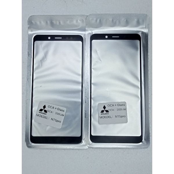 Glass sudah OCA Redmi note 5 pro kaca Touchscreen LCD layar sentuh