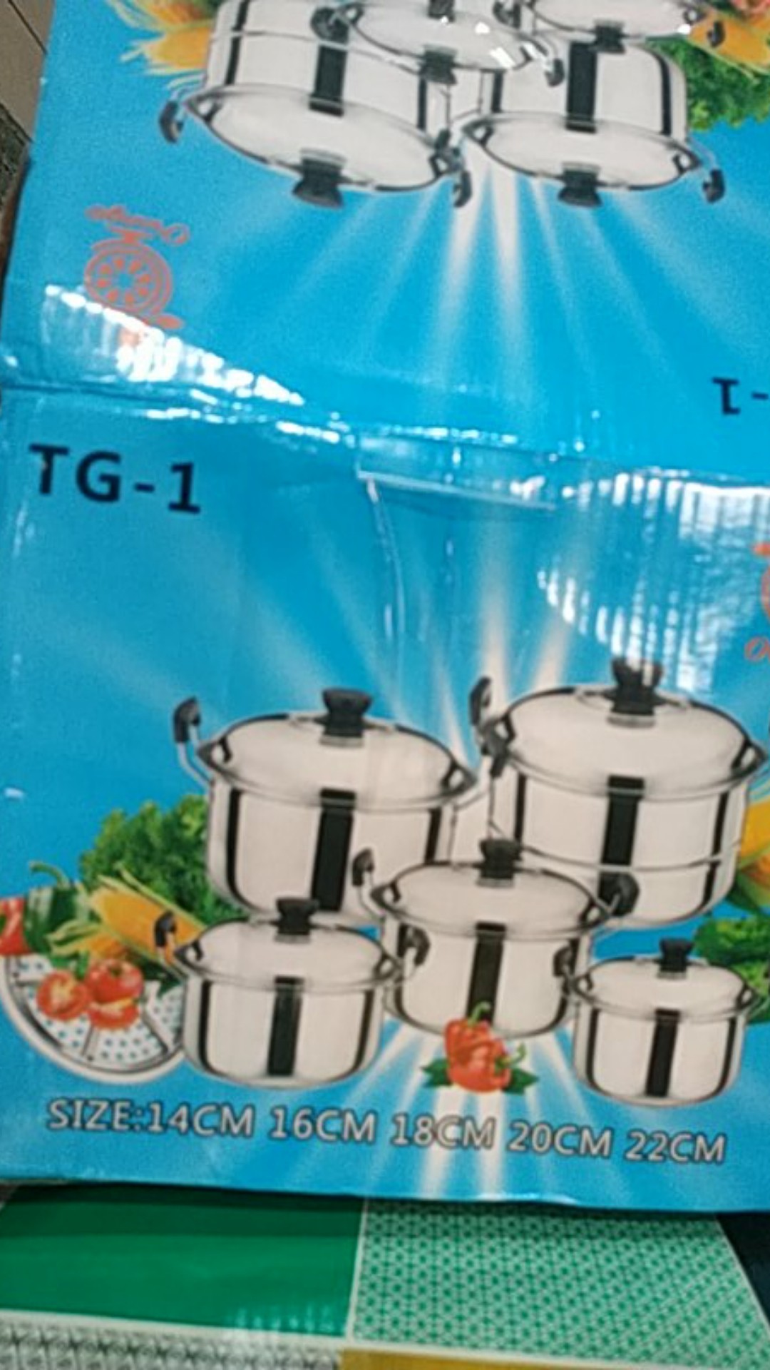 Panci Set Isi 5 + Steamer Tutup Stainless Steel Panci Set Serbaguna