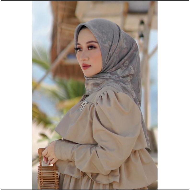 Buttonscarves The Wave Voal Square - Stormy