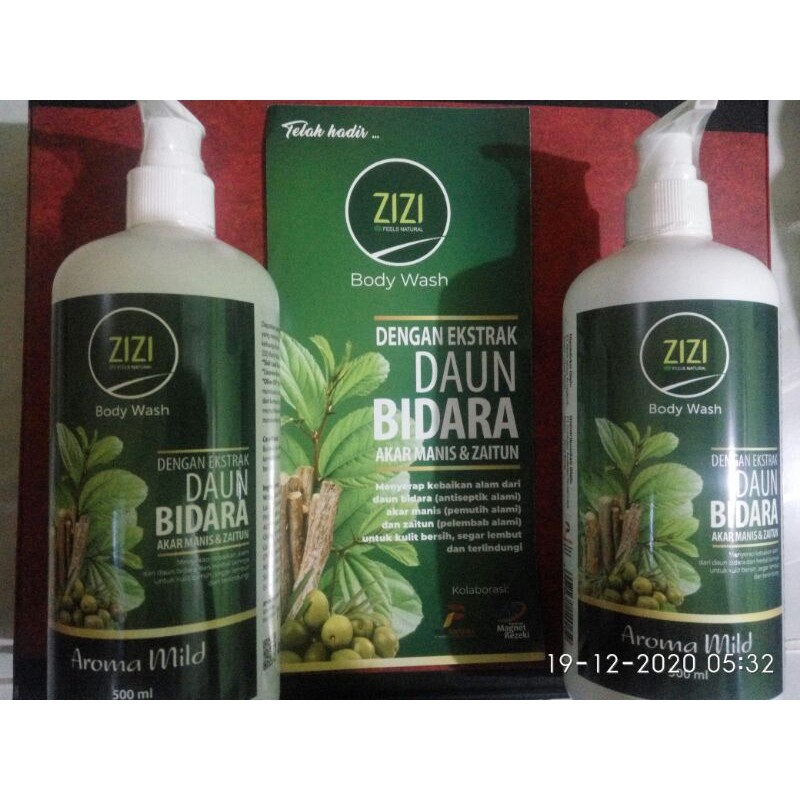 sabun zizi/extrak Daun Bidara uk.500 ml/zizi bodywash