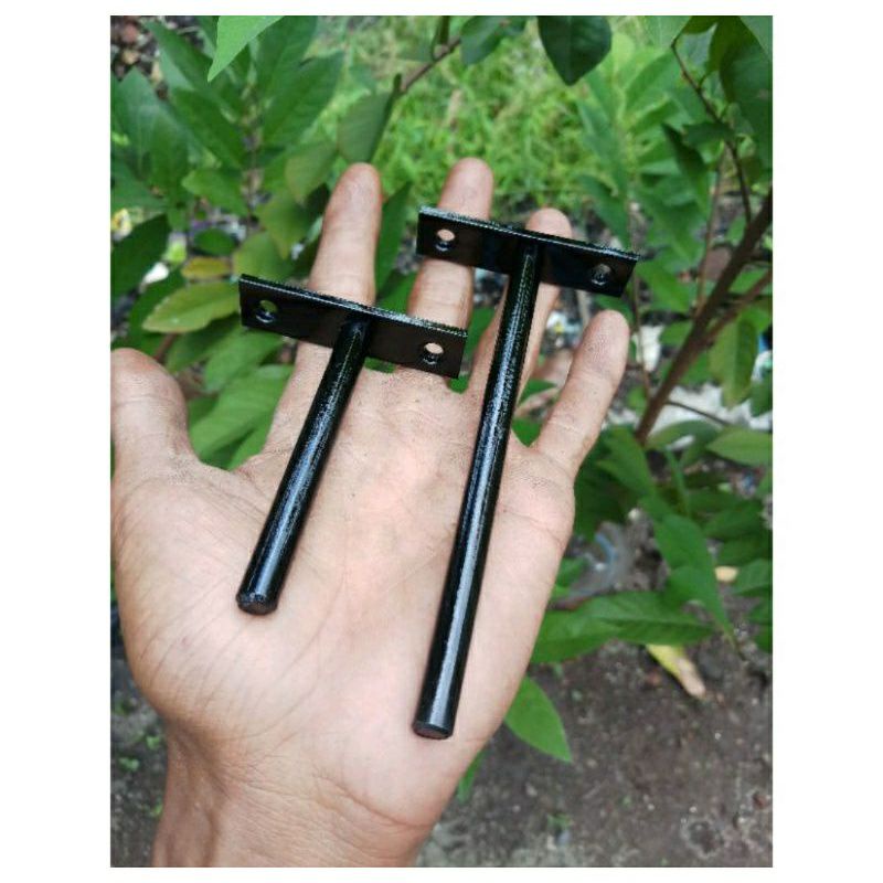 Besi Bracket Ambalan Rak Dinding Melayang