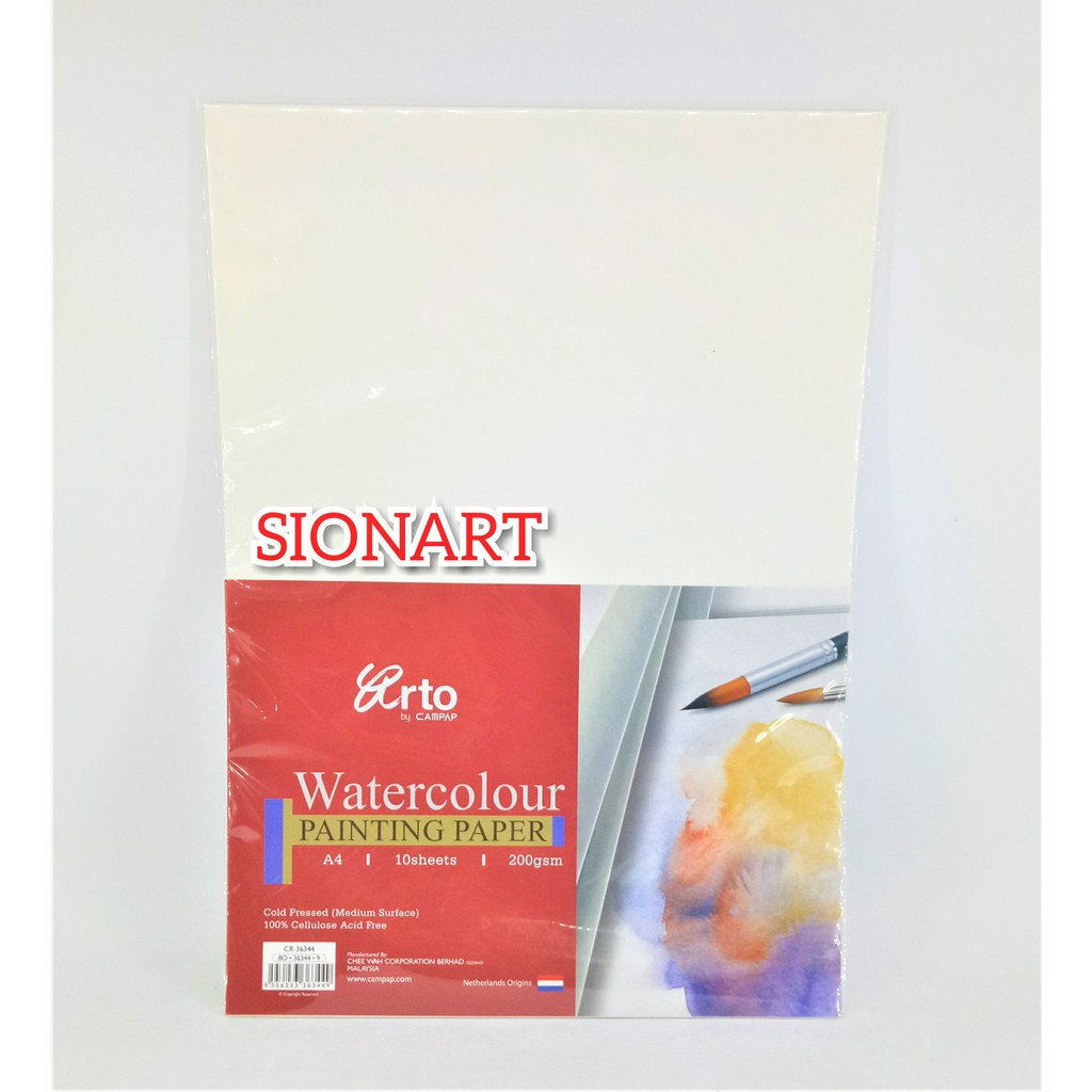 

Arto A4 Water Colour Paper 200gsm - Cellulose