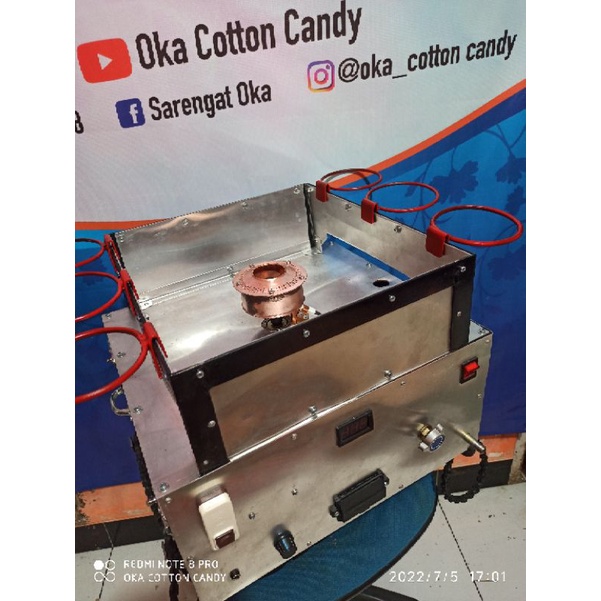 Mesin gulali Arumanis Cotton Candy Twister Harum Manis Karakter Portable
