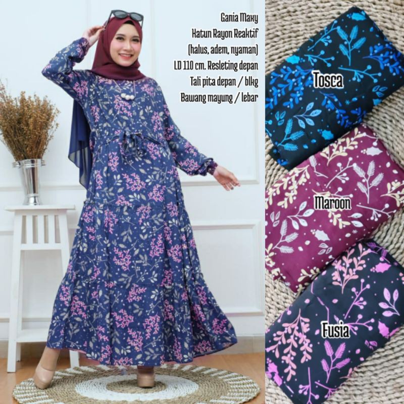 Gamis Rayon Salur //JF673