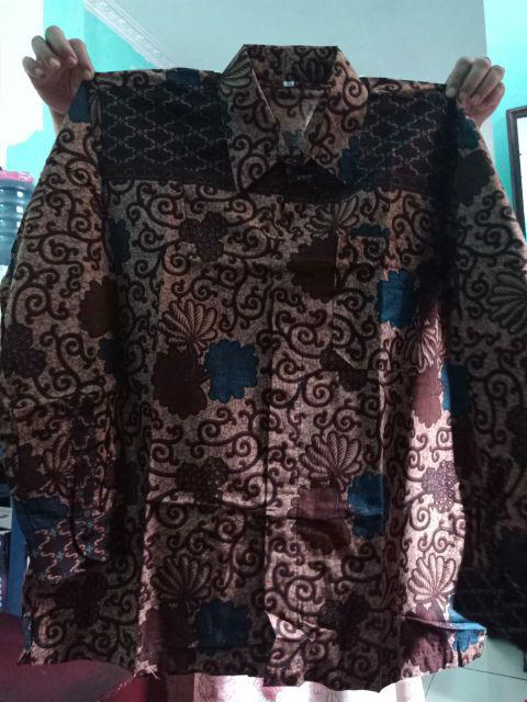 Bswart Batik Hrb026 Kenongo Hem Pendek Padi Pekalongan M L Xl Batik Pria Murah Modern Grosir