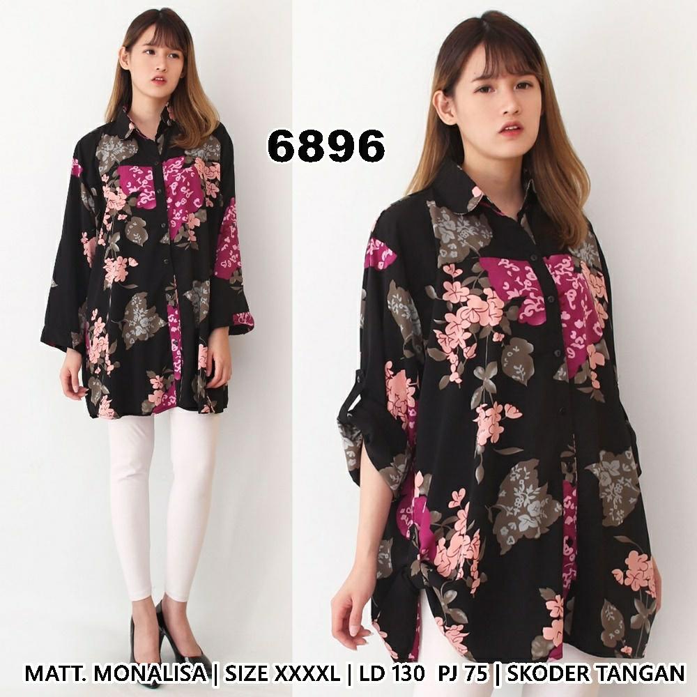 ZRS Kemeja BIG SIZE Aladin JUMBO XXXL LD 130 CM PJ 75 CM Katun Monalisa PREMIUM