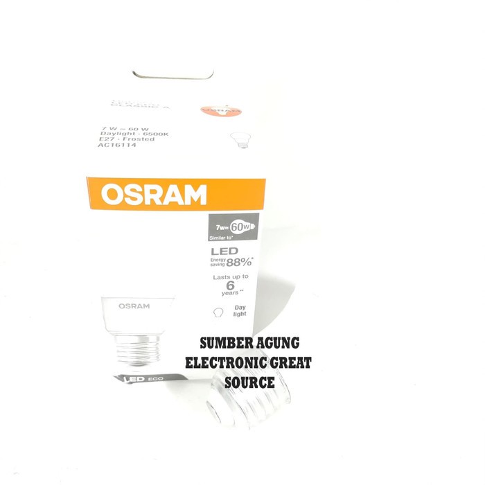 Lampu LED Osram 7W 7 Watt Cahaya Putih Super Terang Hemat Listrik