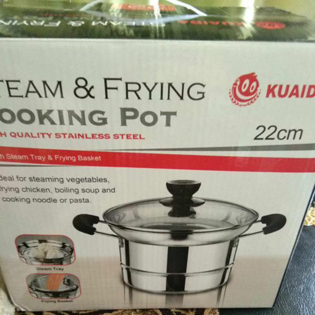 Panci Steam Frying / Panci Cooking Pot Steam & Frying Kuaida / Wajan