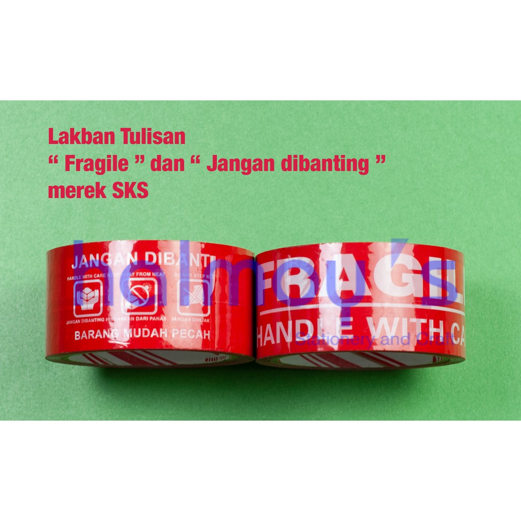 

LAKBAN 2 INCI SKS JANGAN DIBANTING FRAGILE ( MERAH )