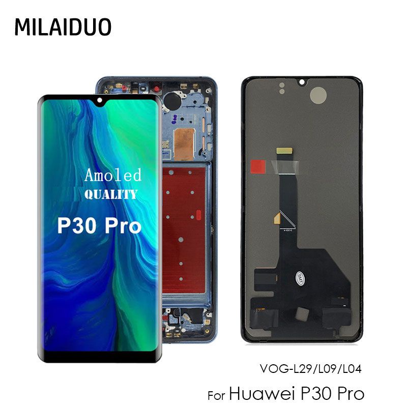 Lcd Touchscreen Fullset Frame Tulang Lcd Blue Huawei P30 Pro Fingerprint Fungsi Oled Original