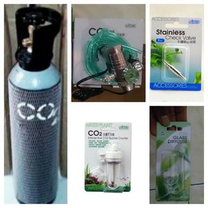 aquascape - paket tabung co2 5kg regulator ista solenoid