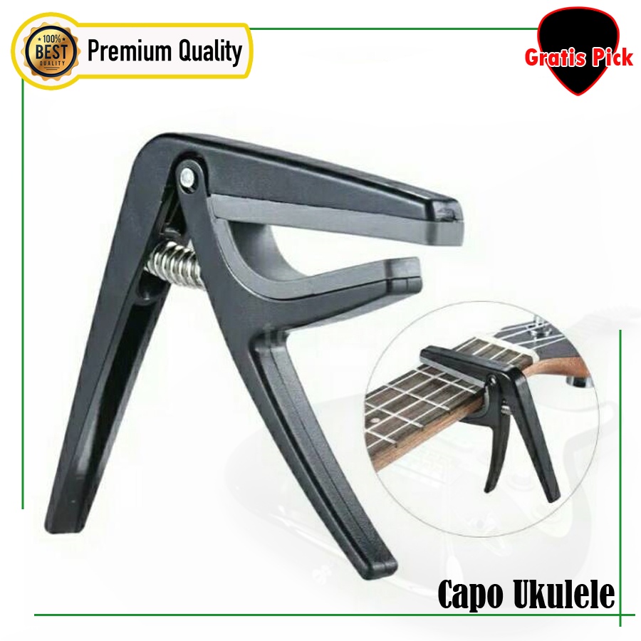 Capo Ukulele, Kapo Cuklele, Jepitan Kuat High Quality Cappo