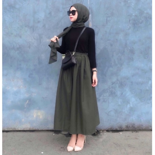 Rok Sheya MAXI (Custom Panjang 85/90/95 ) // Rok Panjang Pastel // Rok viral tiktok / Rok Kerja