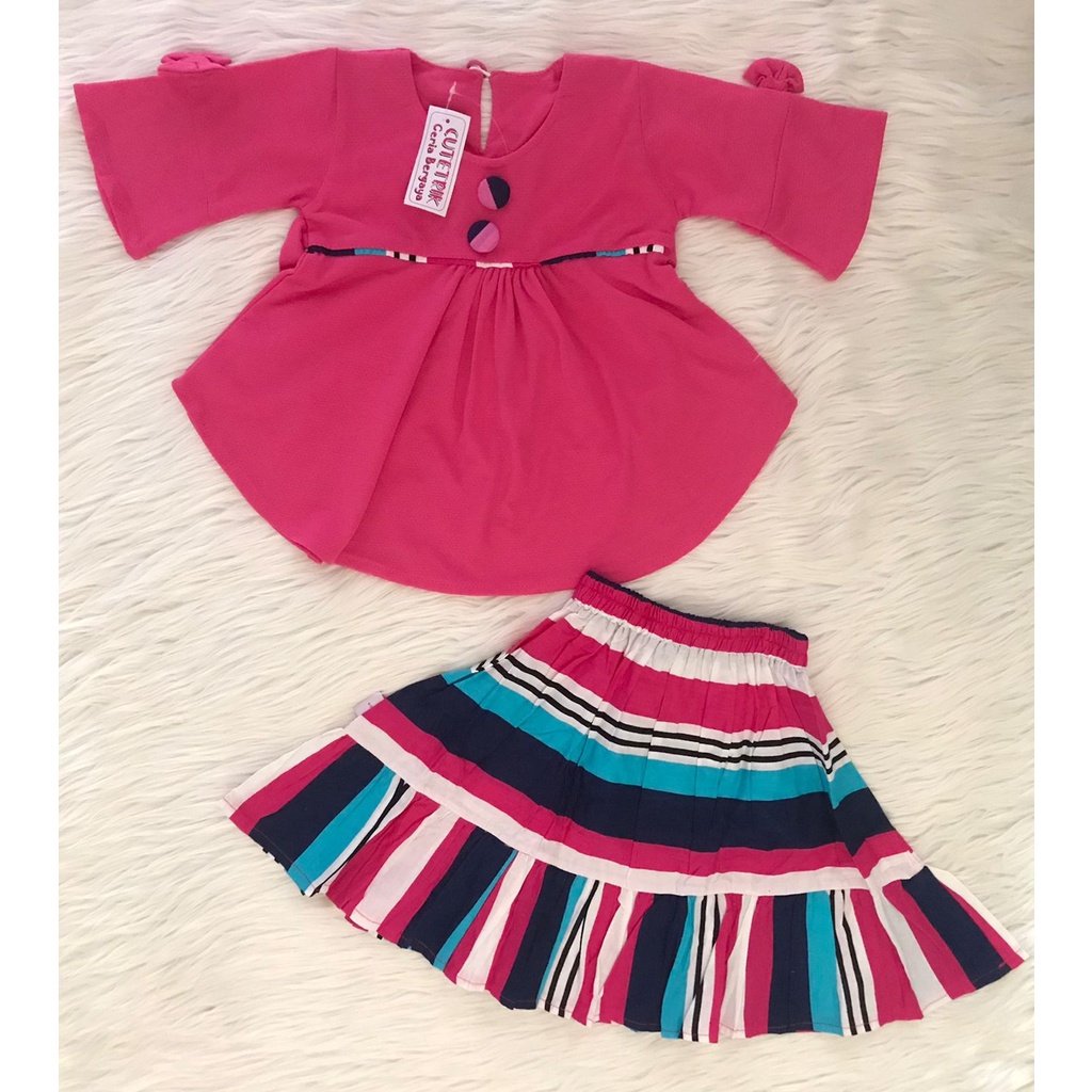 CUTETRIK / SETELAN ANAK KATUN / BAJU ANAK CUTETRIK / CASUAL