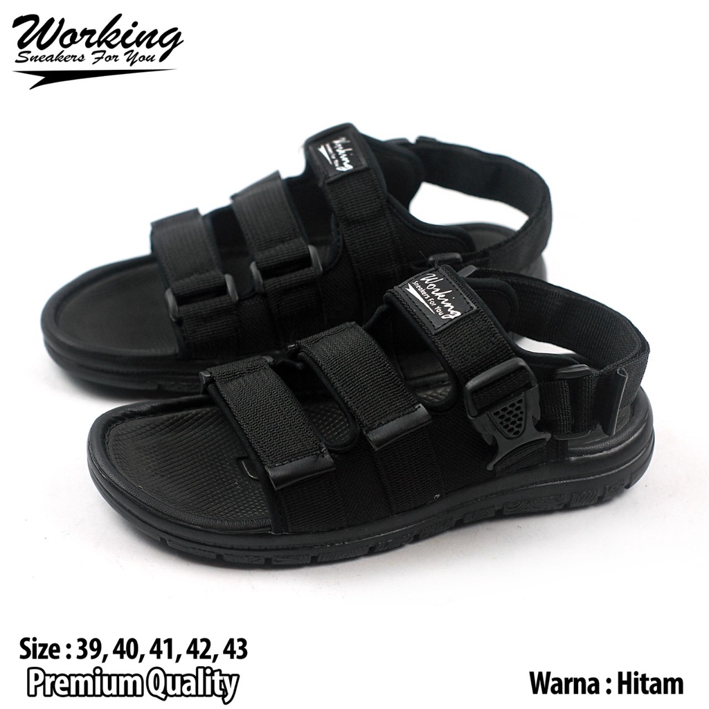 Sendal Gunung Working Ban 3 Sandal Pria Slide Slop Kasual