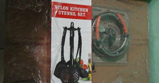 Supra Nylon Utensil Kitchen Tools Set Spatula Black