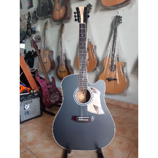 gitar akustik cole clark black