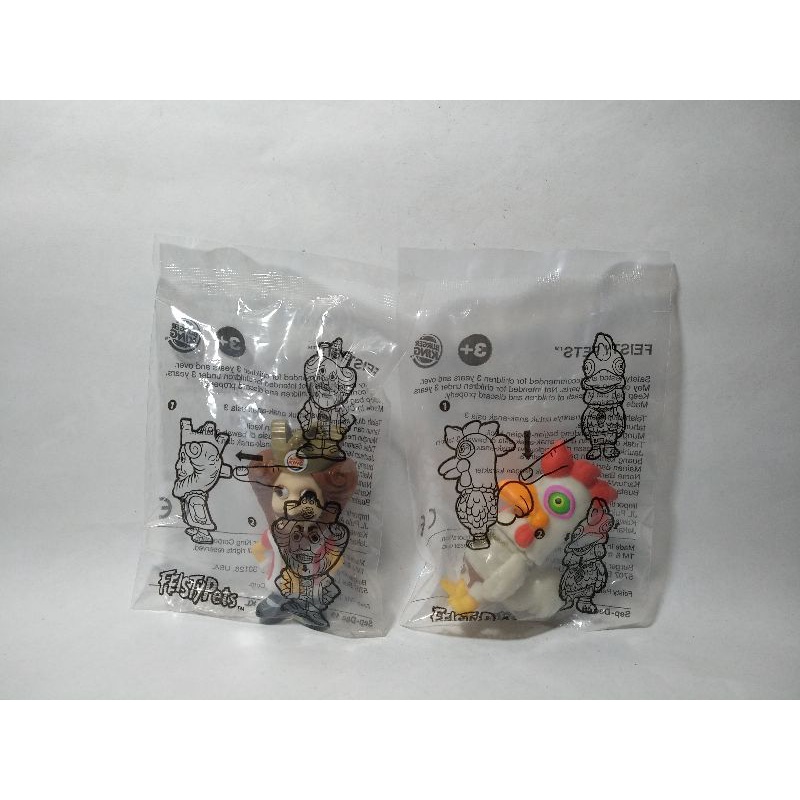 Maskot Raja Lord Burger King Ayam Chicken Kids Happy Meal Feisty Pets Kingdom Palace Mascot Figure V
