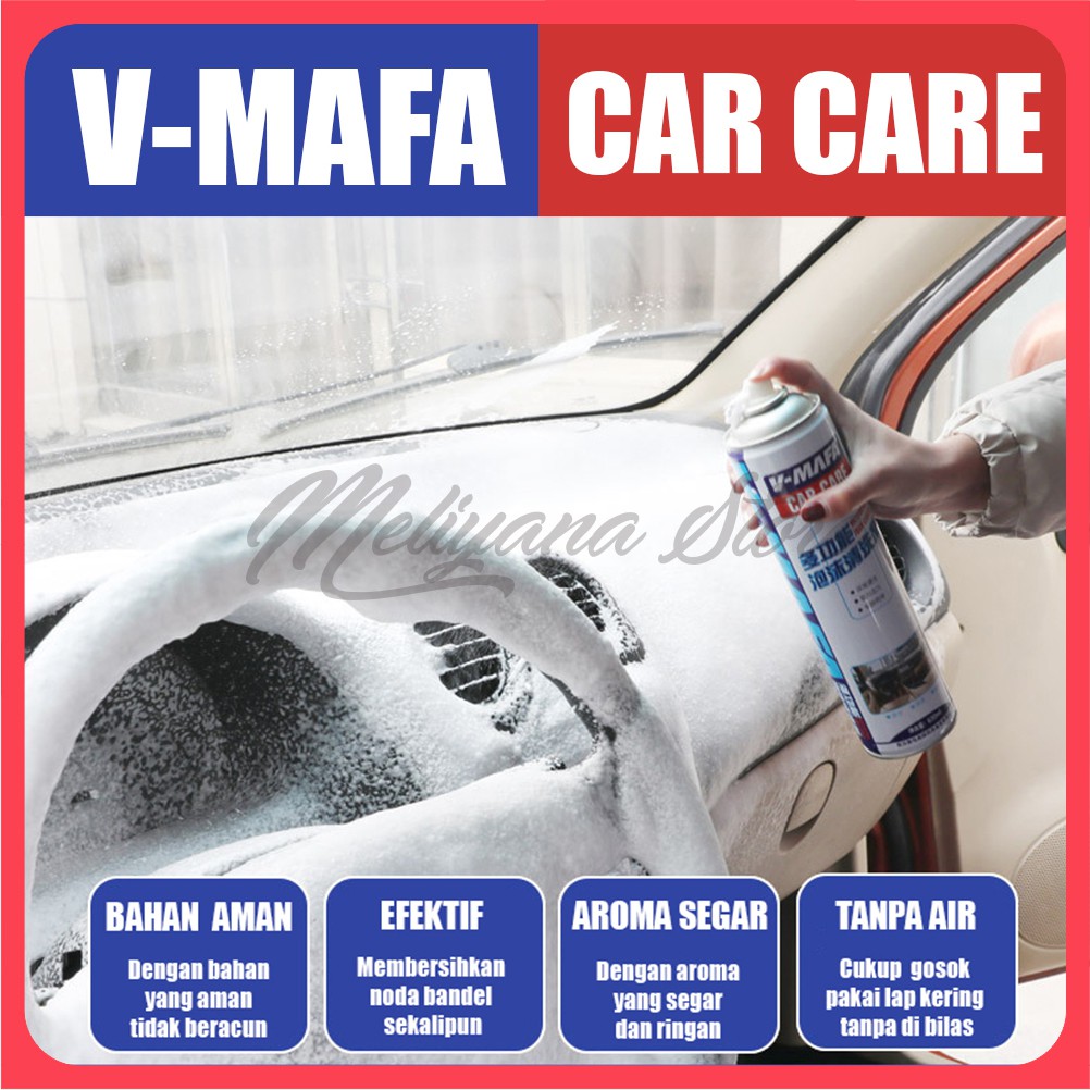 Foam Cleaner Multifungsi/Pembersih interior mobil/Multifunctional foam cleaner/V MAFA CAR CARE/Car foam cleaning/Pembersih Interior Mobil/Dry Cleaner Agent Tanpa Air/All Clear Interior Mobil Foam Pembersih Serbaguna