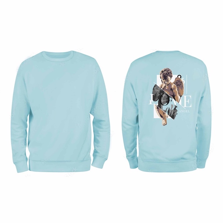 Sweater Pria Love Angel Crewneck Pria M - XXL