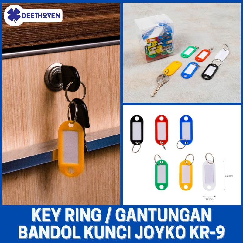 

Gantungan/Bandol Kunci (Key Ring) dengan Label Nama, JOYKO KR-9