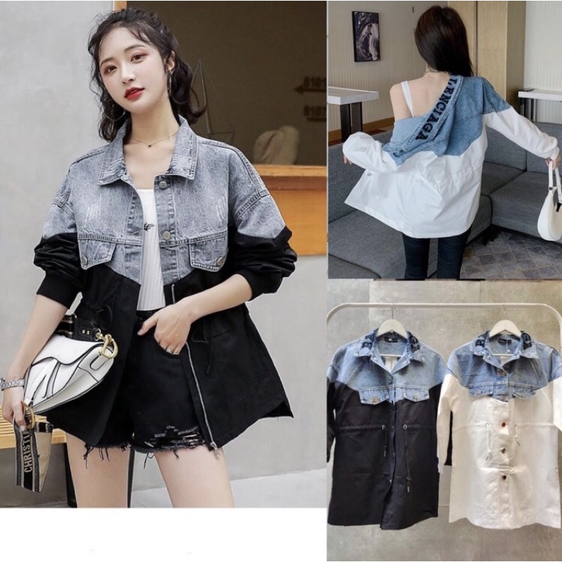 JAKET BALENCIAGA MIX JEANS BUSUI IMPORT PREMIUM