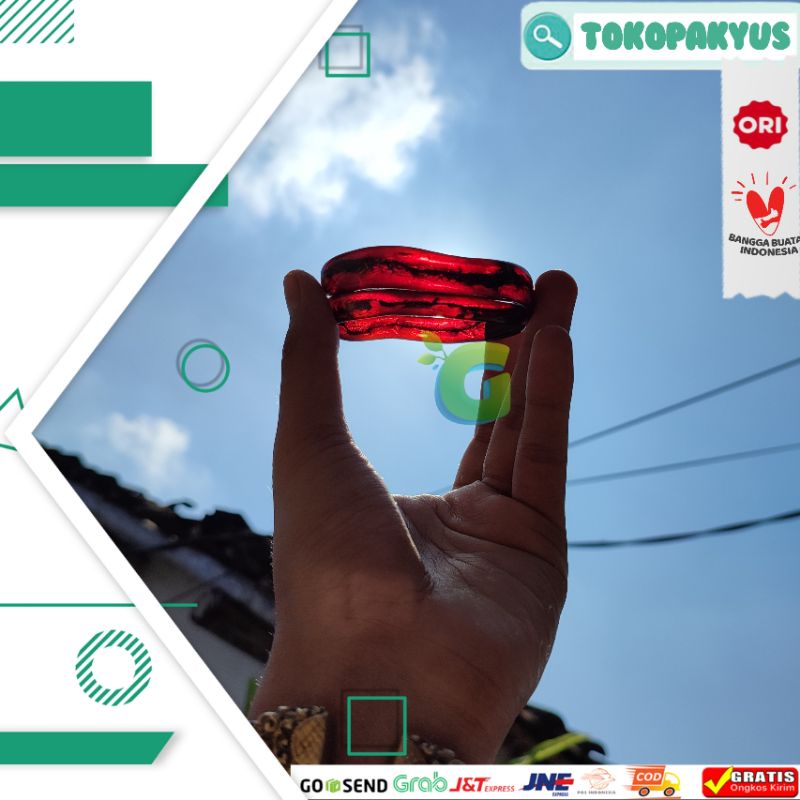 Gelang Akar Bahar Merah Size Sedang