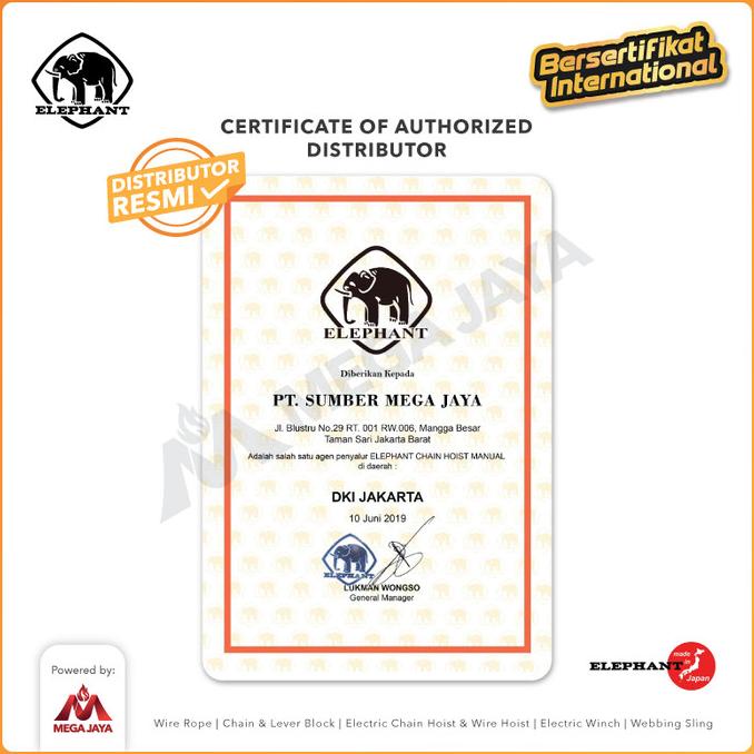 Chain Block / Takel 1 Ton X 15 Meter Elephant