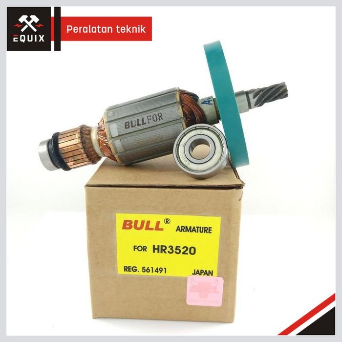 Angker BULL Armature 3520 For Mesin HR Rotary Hammer MAKITA 3520