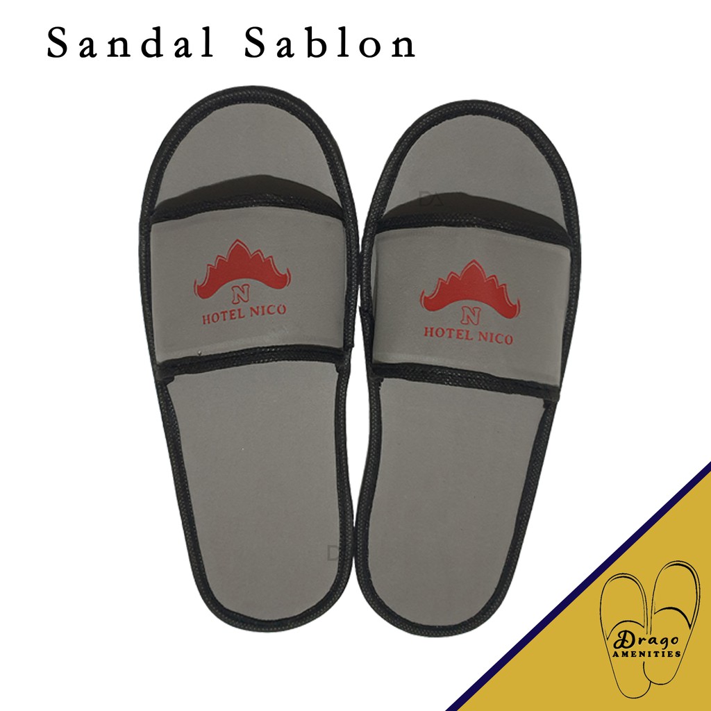 CUSTOM SABLON!! Sandal Hotel Custom Sablon Spa Souvenir Salon