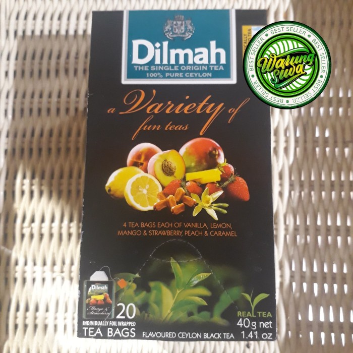 

dilmah envelop variety fruit tea 20s