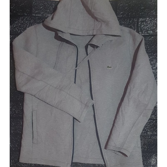lacoste hoodie zipper