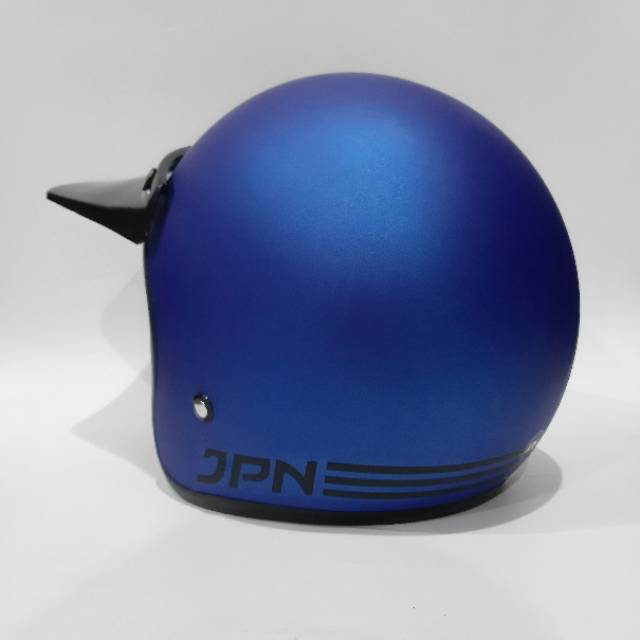 Helm Jpn retro Dark Blue Dof pet panjang