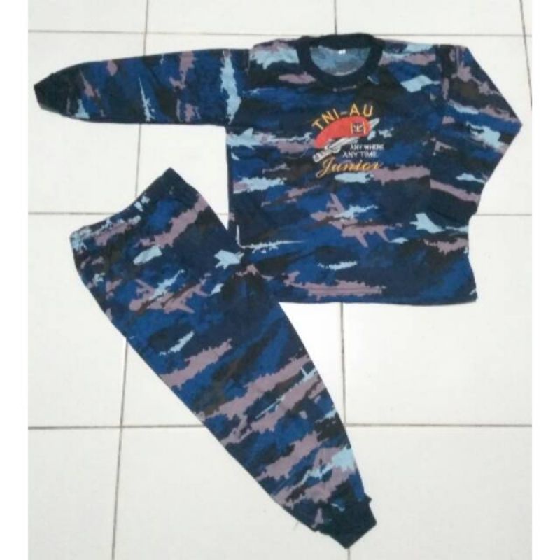 kaos loreng anak TNI/kaos loreng AU anak/kaos loreng anak army/kaos loreng anak tni