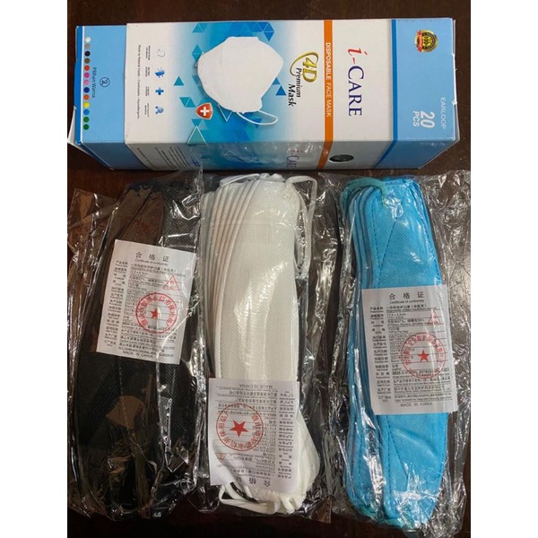 Masker i-care KF94 4D Premium Mask Earloop 20pcs