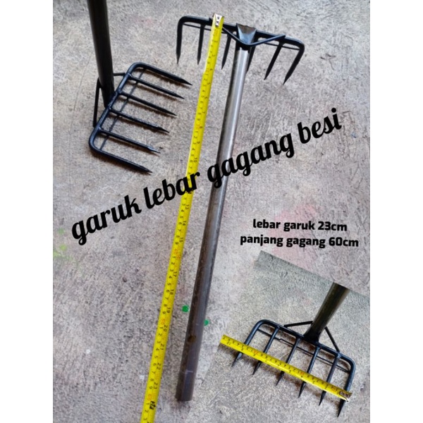 Jual Garuk Lebar Gagang Besi Cangkul Garuk Pacul Sampah Garuk Kotoran Shopee Indonesia 3003