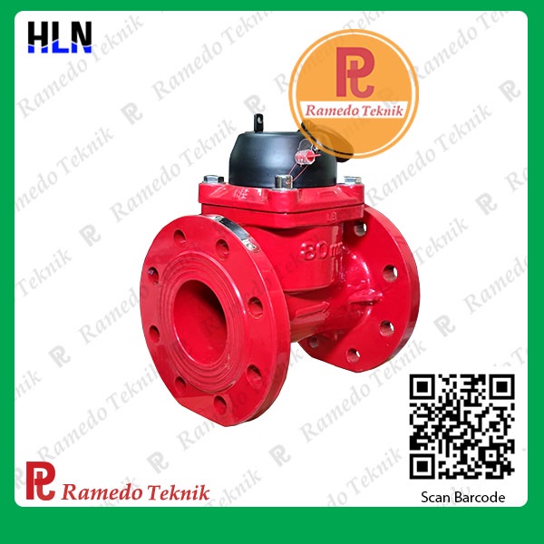 Water Meter HLN Air Limbah 3 Inch Temp.90⁰C - Flow Meter Air Limbah DN 80MM