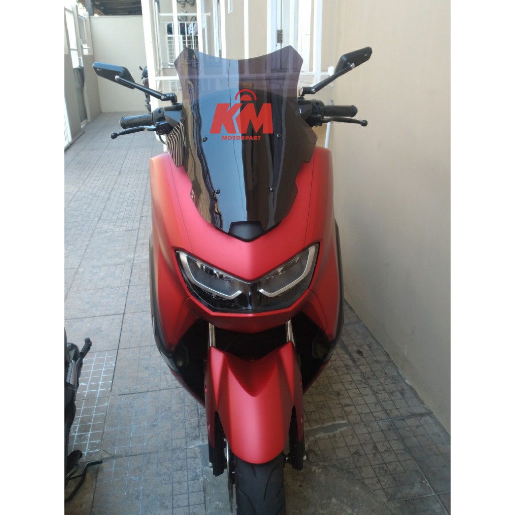 Visor Windshield Motor Yamaha All New NMAX N Max 2020 &amp; 2021 Tinggi 47cm Bonus 4 Baut