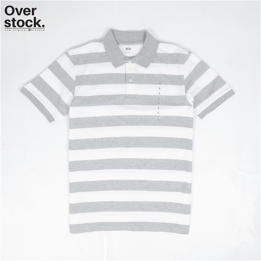 Uniqlo Men Dry Striped Polo Shirt