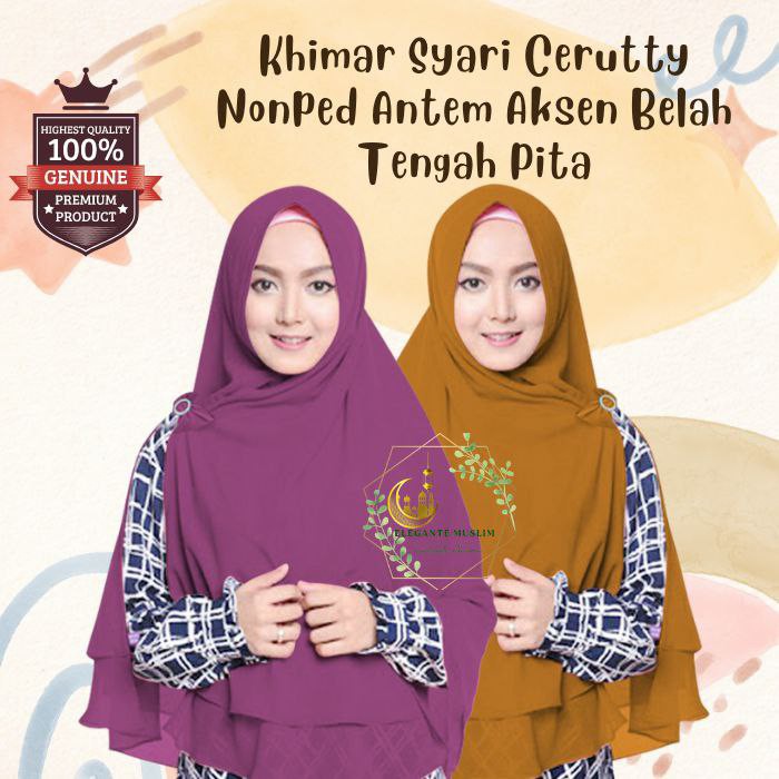 KHIMAR NON PET 2 LAYER CERUTY JILBAB BERGO INSTAN 2 LAYER HIJAB INSTAN 2 LAYER NON PET ANNISA A2