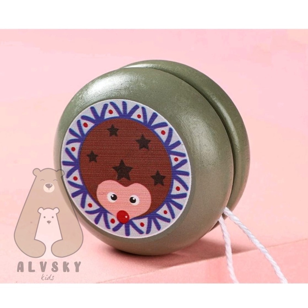 MAINAN YOYO KAYU / MAINAN YOYO KAYU ANAK / CHILDREN WOODEN YOYO / WOODEN YOYO