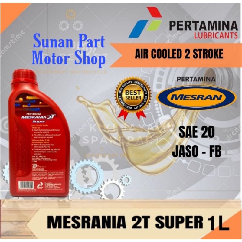 Oli Mesrania 2T Super SAE 20 1L ORIGINAL PERTAMINA