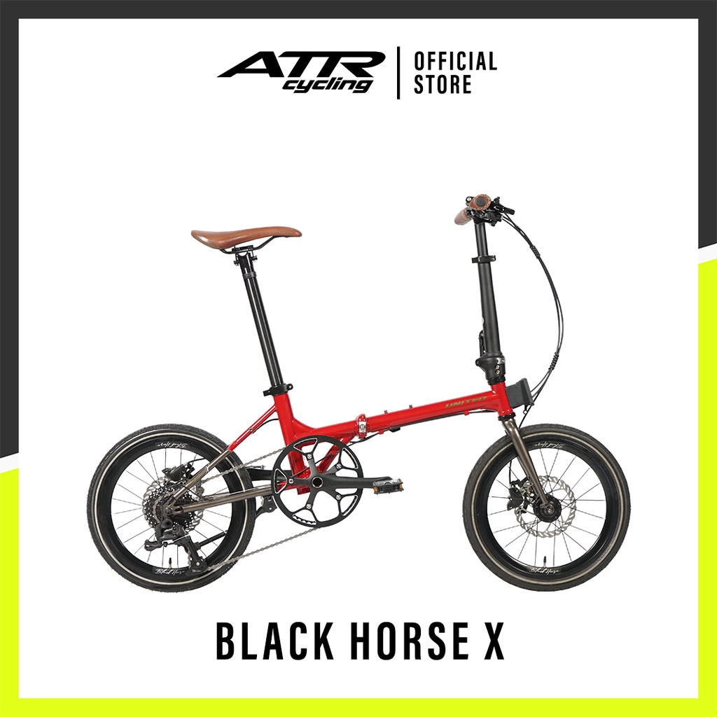 Sepeda Lipat Folding Bike 16-10 UNITED BLACK HORSE X (20.1) RDGY