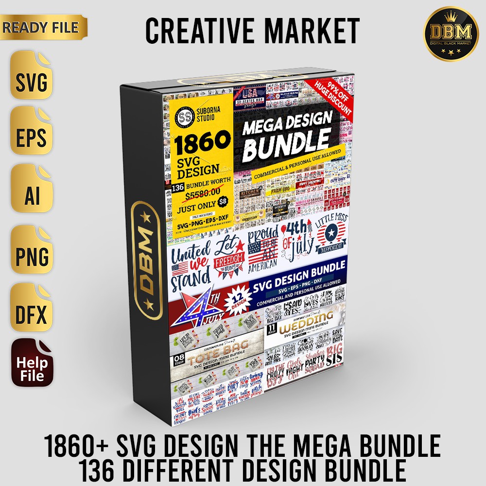 Download 1860 Svg Design The Mega Bundle 136 Different Design Bundle Shopee Indonesia