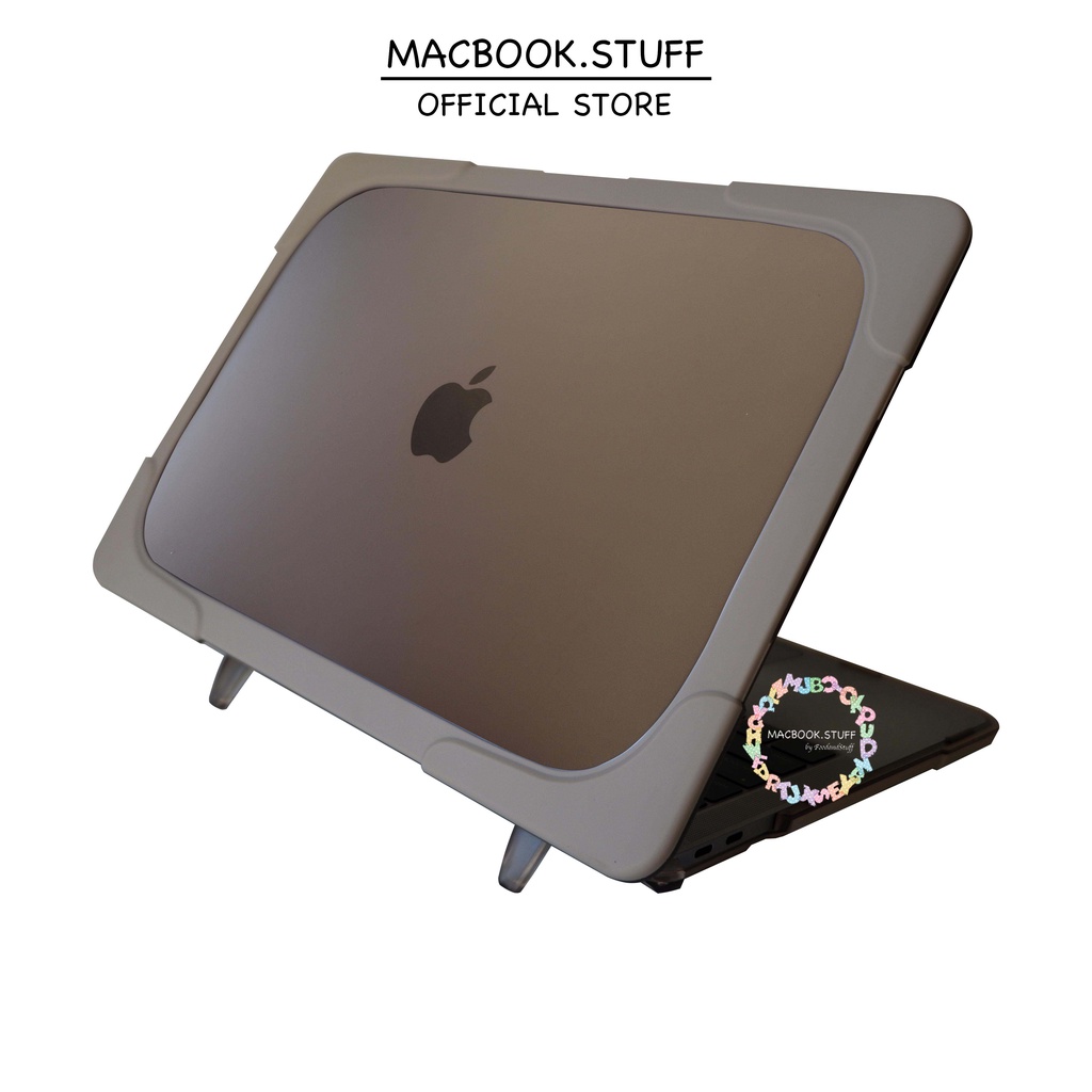 STAND MACBOOK CASE KHAKI NEW AIR PRO 11 12 13 14 15 16 INCH NON /  WITH CD ROOM / TOUCHBAR / TOUCH ID / M1 M2 Max 2020 2021 2022