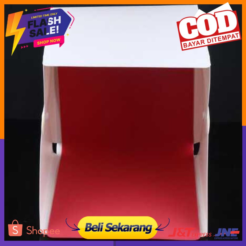 Photo Foto Studio Mini Background  1 Button dengan LED dan 4PCS PU5022