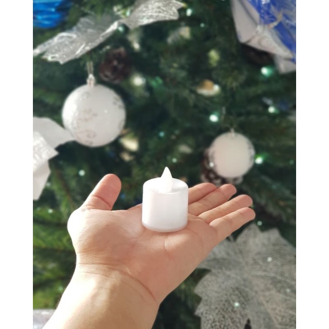 Lilin LED Putih Polos Kecil