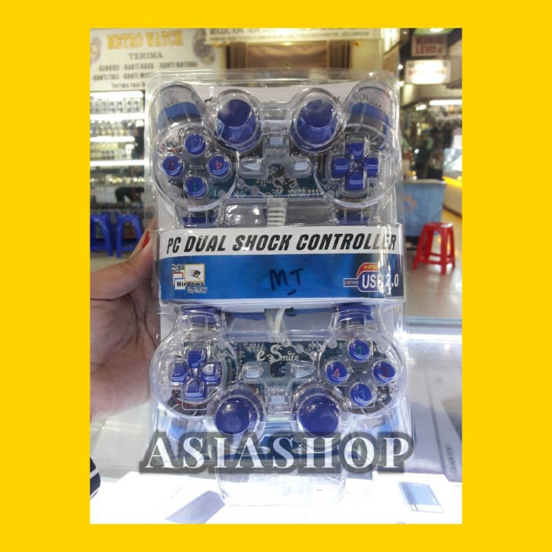 Joystick Laptop PC USB Double Stick Transparan Analog Gaming Stik