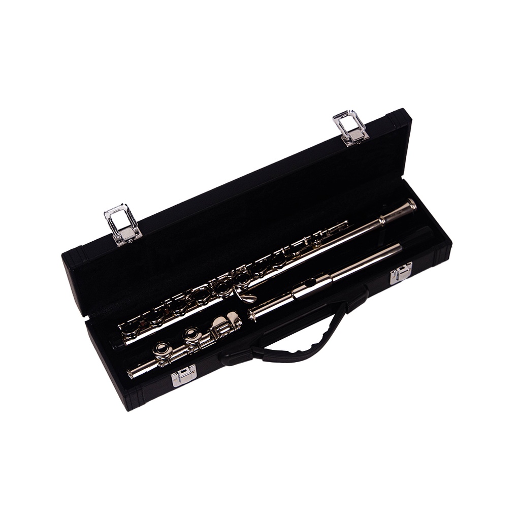 Flute Silver Mandalika Fullset Hardcase / Alat Musik Tiup