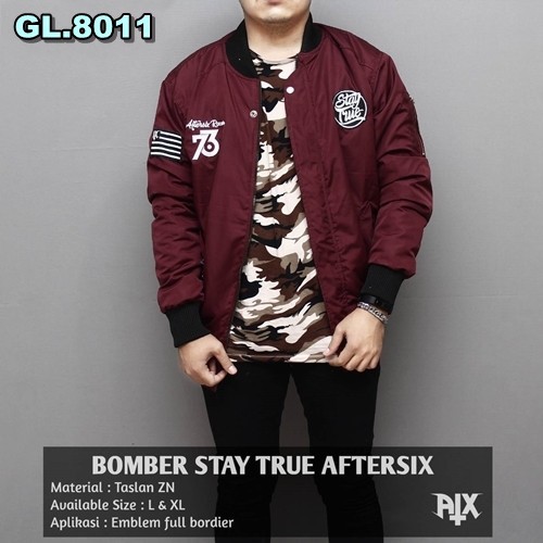 Jaket Bomber Stay True Aftersix Original 100 GL.8011